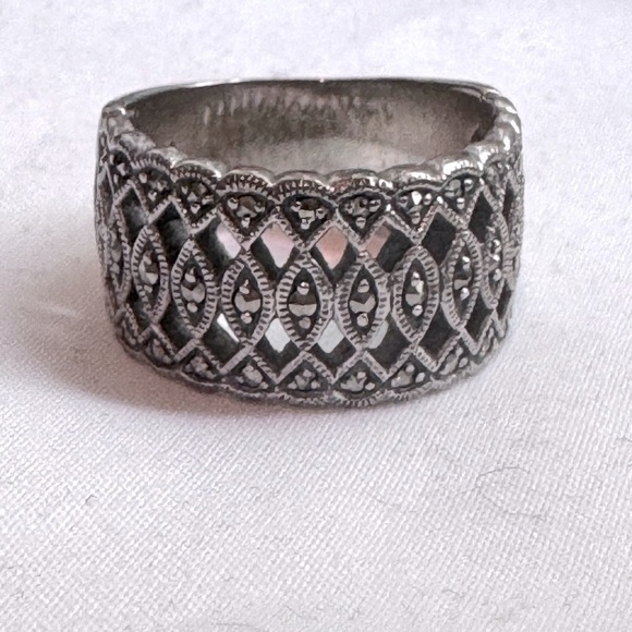 💍 Stunning Vintage Boho Chic Weaved .925 Sterling Silver Weaved Celtic Ring - Picture 4 of 16